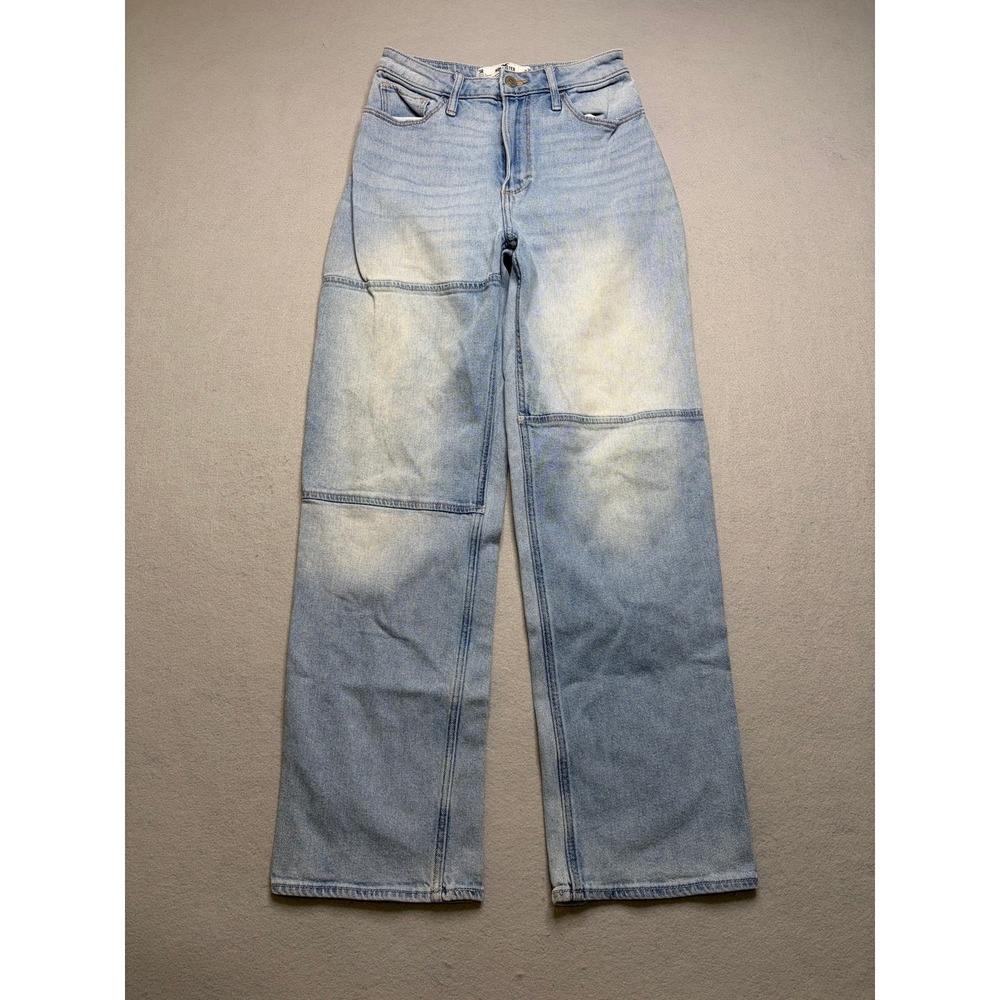 Hollister Dad Jeans Women 3R W26 L31 Light Wash Curvy Ultra High-Rise Stretch